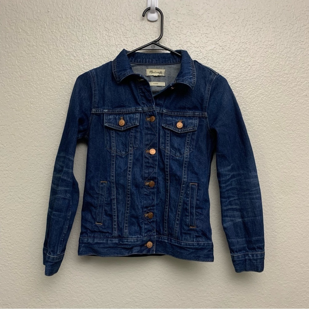 Madewell Women’s The Jean Jacket in Briarwood Wash Size XS - Picture 4 of 8